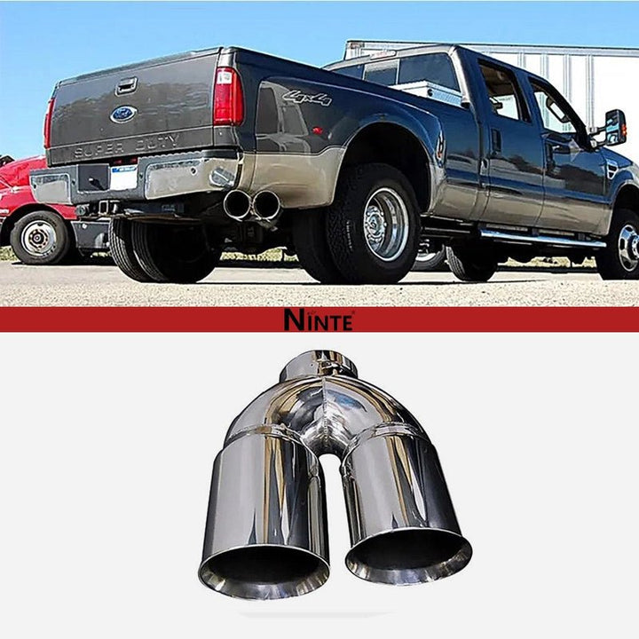 NINTE For 2011 - 2014 Ford F - 250 F - 350 Super Duty Diesel Exhaust TIP Outlet Tip 4" Dual 6" Diesel - NINTE