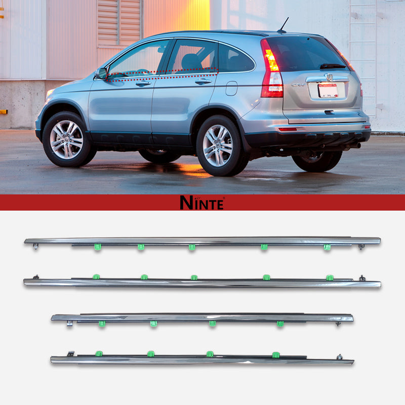 NINTE Weatherstrips Seal For 2007-2011 Honda CR-V Car Window Moulding Trim
