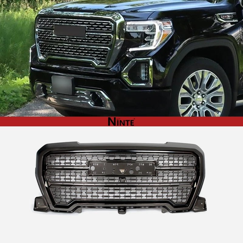 NINTE Denali Mesh Style Grille For 2019 - 2021 GMC Sierra 1500 ABS - NINTE