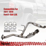 NINTE Catalytic Converter Set For 2011-2014 Ford F150 5.0L V8 Both Sides Y Pipe