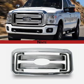 NINTE Grille Overlay for 2011 - 2016 Ford F250 F350 F450 F550(Not Replacement) - NINTE