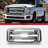 NINTE Grille Overlay for 2011-2016 Ford F250 F350 F450 F550(Not Replacement)