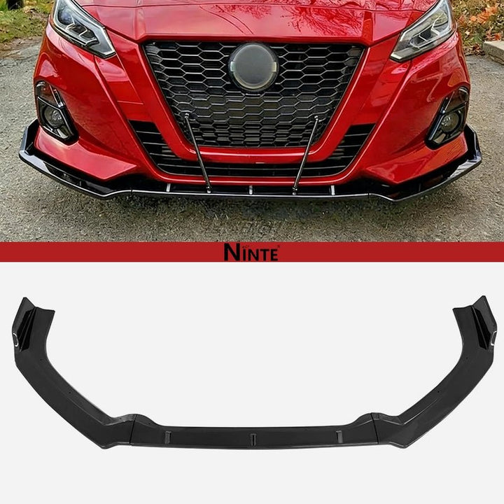 NINTE JDM Front Lip For 2019 - 2023 Nissan Altima Front Bumper Splitter 3 PCS - NINTE