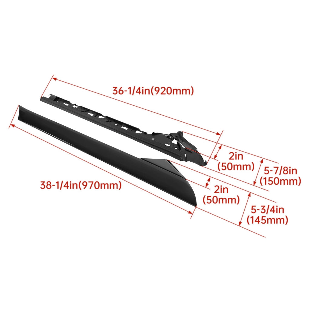 NINTE RH+LH Side Windshield A - Pillar Molding Trim For 2011 - 2019 Ford Explorer - NINTE