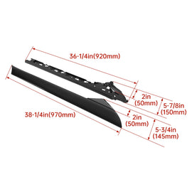 NINTE RH+LH Side Windshield A - Pillar Molding Trim For 2011 - 2019 Ford Explorer - NINTE