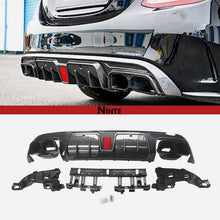 Charger l'image dans la galerie, NINTE B Style Rear Diffuser for 2015 - 2021 Benz W205 C - Class Sedan C63 C63S C43 C43S AMG - NINTE