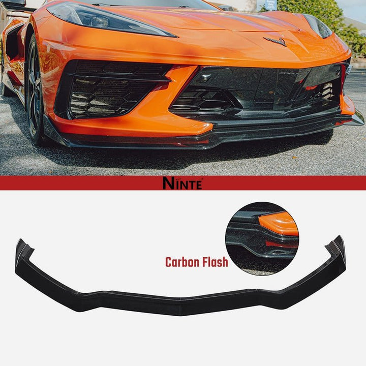 NINTE 5VM Style Front Lip For 2020 - 2025Chevy Corvette C8 2PCS - NINTE