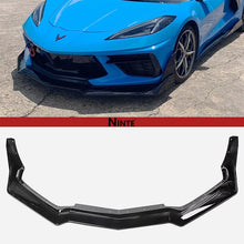 Laden Sie das Bild in den Galerie-Viewer, NINTE STG 3 Winglet Front Lip For 2020 - 2025 Chevrolet Corvette C8 Stingray Z51 7PCs ABS Front Bumper Splitter - NINTE