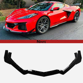 NINTE Front Bumper Lip For 2020 - 2025 Corvette C8 Z51 STG Performance Package Canard Style - NINTE