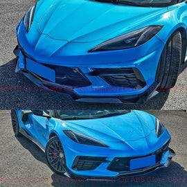 NINTE For 20 - 25 Corvette C8 Front Lip Splitter Z06 Z07 Performance Package Canard Style - NINTE