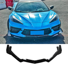 NINTE For 20 - 25 Corvette C8 Front Lip Splitter Z06 Z07 Performance Package Canard Style - NINTE