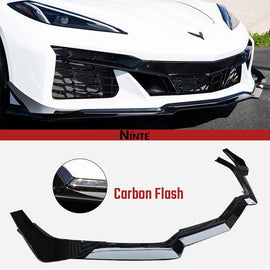 NINTE Front Bumper Lip For 2020 - 2025 Corvette C8 Z51 STG Performance Package Canard Style - NINTE