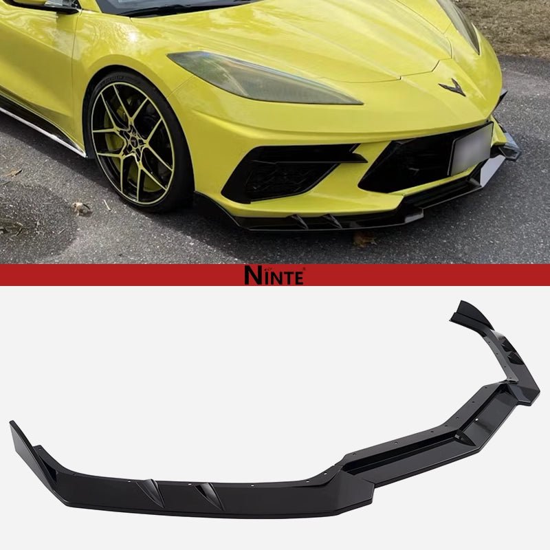NINTE Front Lip for 2020 - 2026 Chevy Corvette C8 3PCS - NINTE
