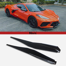 Load image into Gallery viewer, NINTE For 2020 - 2025 Chevy Corvette C8 Side Skirts Stingray GM 5VM Look Rocker Panel Extension NINTE Style - NINTE