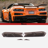 NINTE Tail light Smoked Cover Blackout Molding FOR 2020-2025 Corvette C8 Z51 Stingray