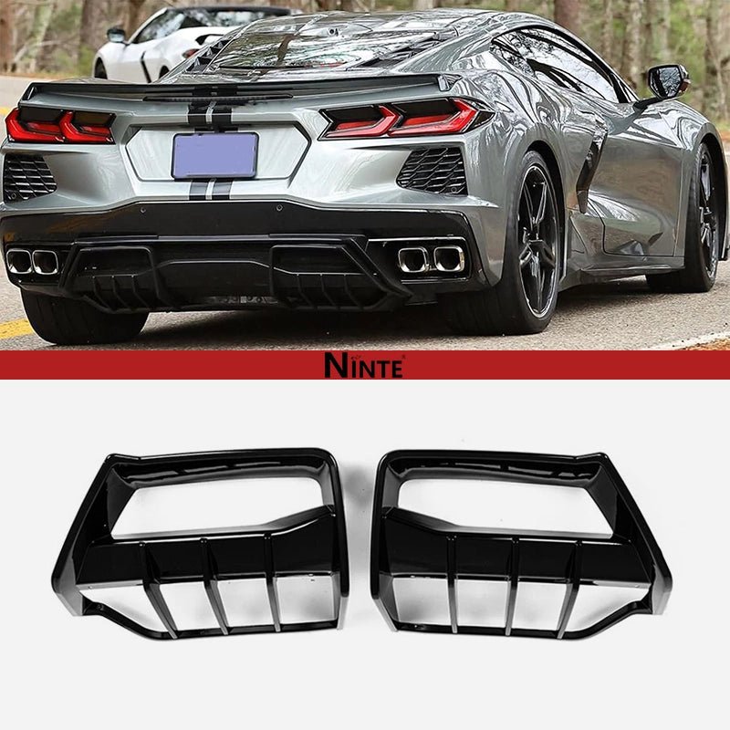 NINTE Rear Diffuser For 2020 - 2025 Corvette C8 Stingray/Z51/E - Ray Lower Splitter - NINTE