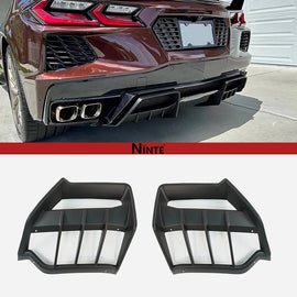 NINTE Rear Diffuser For 2020 - 2025 Corvette C8 Stingray/Z51/E - Ray Lower Splitter - NINTE