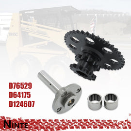 NINTE Chain Drive Sprocket Set Cluster For Case 1845C Skid Steer D76529 D64175 D124607 - NINTE