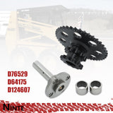 NINTE Chain Drive Sprocket Set Cluster For Case 1845C Skid Steer D76529 D64175 D124607