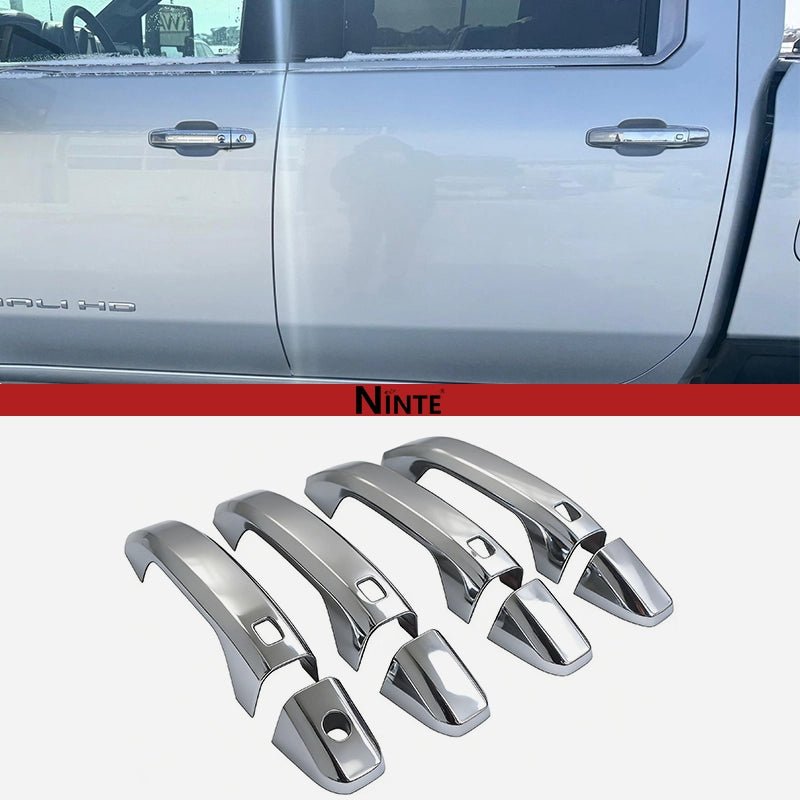 NINTE Door Handle Covers For 2014 - 2020 Sierra Silverado 1500 2500HD 3500HD/Yukon/Tahoe/Suburban - NINTE