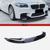 NINTE For 2011-2016 BMW 5 Series F10 M Sport Front Lip Bumper ABS 2Pcs Front Lip Splitter Kit