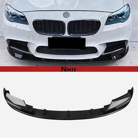 NINTE Front Bumper For 2012 - 2016 BMW F10 M5 5 Series Carbon Fiber Look MP Style Front Lip Lip Spoiler Splitter Chin - NINTE
