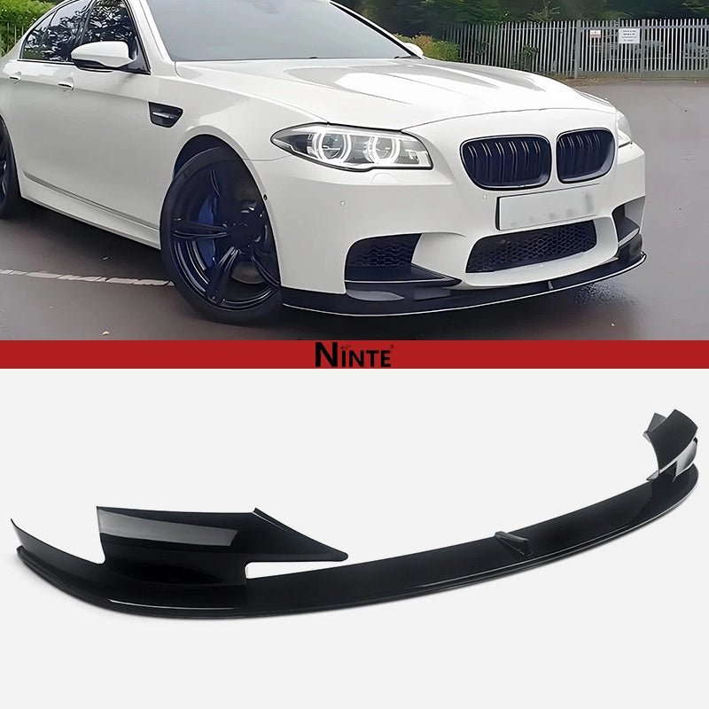 NINTE MP Style Front Bumper Lip For 2011 - 2016 BMW 5 Series F10 M5 3PCs Lower Splitter - NINTE