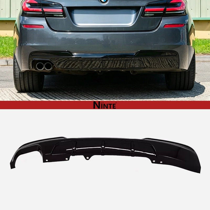 NINTE Rear Diffuser For 2011 - 2016 BMW 5 - Series F10 M Sport 550i 535i MP Style - NINTE