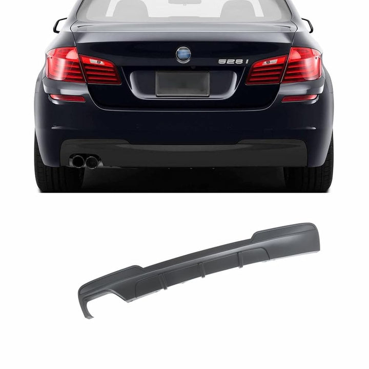 NINTE Rear Bumper Diffuser for 2011-2016 BMW 5 Series F10 520i/528i M Sport – Twin or Quad Exhaust Fitment