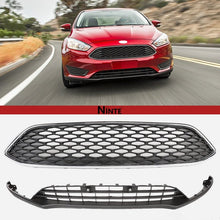 Cargar imagen en el visor de la galería, NINTE Front Bumper Upper &amp; Lower Grille For 2015 - 2018 Ford Focus - NINTE