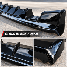 NINTE Rear Bumper Diffuser Lip Splitter Fit for 2014-2021 BMW 2 Series F22 Coupe Painted Gloss Black One Piece Left Side Dual Exhaust Sport Style Without Logo - NINTE