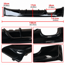NINTE Rear Bumper Diffuser Lip Splitter Fit for 2014-2021 BMW 2 Series F22 Coupe Painted Gloss Black One Piece Left Side Dual Exhaust Sport Style Without Logo - NINTE