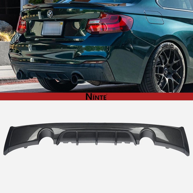 NINTE Rear Diffuser For BMW 2014 - 2021 F22 F23 2 Series M Sport Rear Bumper Lip ABS - NINTE