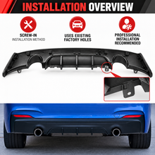 NINTE MP Style Rear Diffuser For BMW 2014-2021 F22 F23 2 Series M Sport Rear Bumper Lip ABS