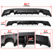 NINTE MP Style Rear Diffuser For BMW 2014-2021 F22 F23 2 Series M Sport Rear Bumper Lip ABS