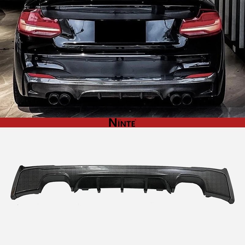 NINTE Rear Diffuser For BMW 2014 - 2021 F22 F23 2 Series M Sport Rear Bumper Lip ABS - NINTE
