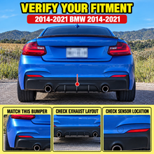 NINTE MP Style Rear Diffuser For BMW 2014-2021 F22 F23 2 Series M Sport Rear Bumper Lip ABS