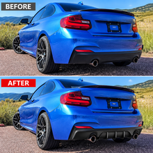 NINTE MP Style Rear Diffuser For BMW 2014-2021 F22 F23 2 Series M Sport Rear Bumper Lip ABS