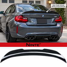 Load image into Gallery viewer, NINTE Spoiler For 2014-2021 BMW 2 Series F22 F87 M2 220i 228i 230i M235i M240i PSM Style ABS Painted High Kick Rear Spoiler Trunk Spoiler