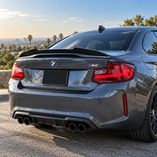 NINTE Spoiler For 2014-2021 BMW 2 Series F22 F87 M2 220i 228i 230i M235i M240i PSM Style ABS Painted High Kick Rear Spoiler Trunk Spoiler