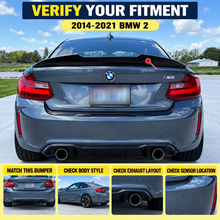NINTE Spoiler For 2014-2021 BMW 2 Series F22 F87 M2 220i 228i 230i M235i M240i PSM Style ABS Painted High Kick Rear Spoiler Trunk Spoiler