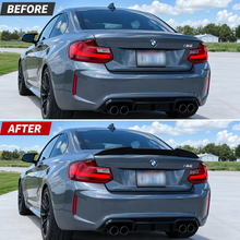 NINTE Spoiler For 2014-2021 BMW 2 Series F22 F87 M2 220i 228i 230i M235i M240i PSM Style ABS Painted High Kick Rear Spoiler Trunk Spoiler