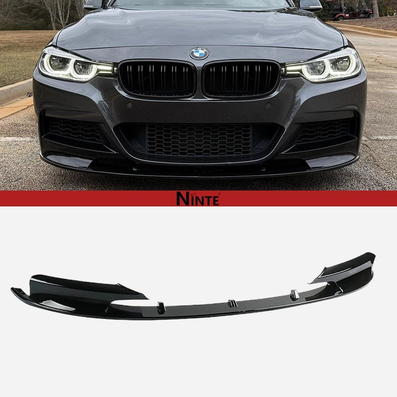 NINTE Front Bumper Lip For 2012 - 2018 BMW F30 3 - Series M Tech 2 PCS Painted Sport Front Spoiler Lower Diffuser - NINTE
