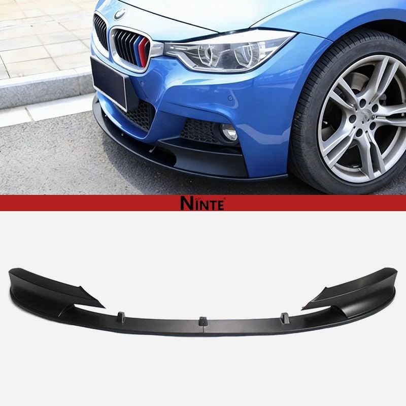 NINTE Front Bumper Lip For 2012 - 2018 BMW F30 3 - Series M Tech 2 PCS Painted Sport Front Spoiler Lower Diffuser - NINTE