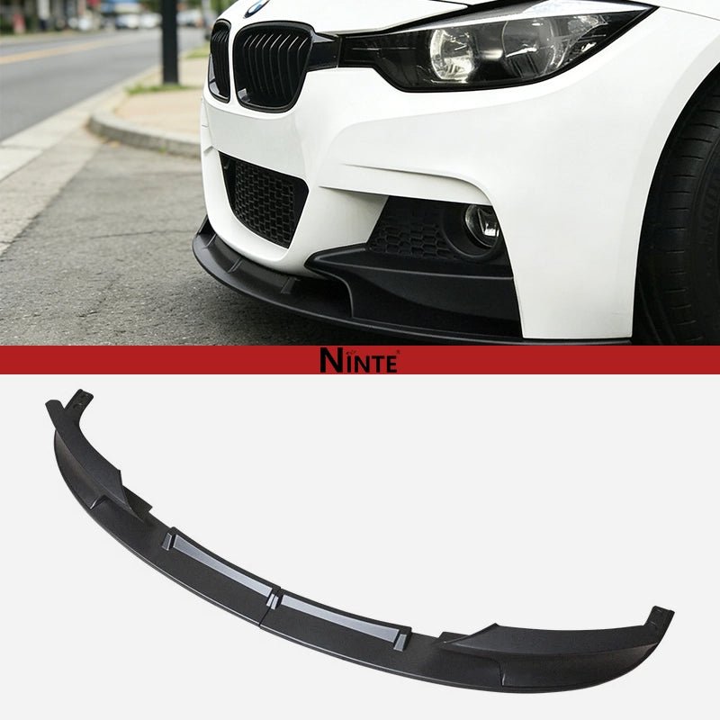 NINTE Front Bumper Lip For 2012 - 2018 BMW F30 3 - Series M Tech 2 PCS Painted Sport Front Spoiler Lower Diffuser - NINTE