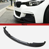 NINTE Front Bumper Lip For 2012-2018 BMW F30 3-Series M Tech 2 PCS Painted Sport Front Spoiler Lower Diffuser