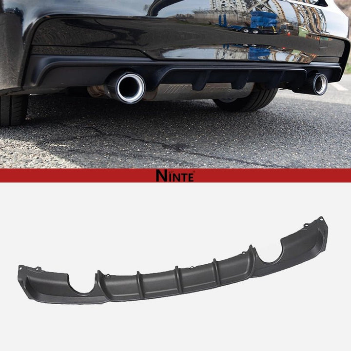 NINTE For 2012 - 2018 BMW 3 Series F30 M Sport Rear Diffuser Lower Bumper Diffuser Rear Lip Spoiler - NINTE