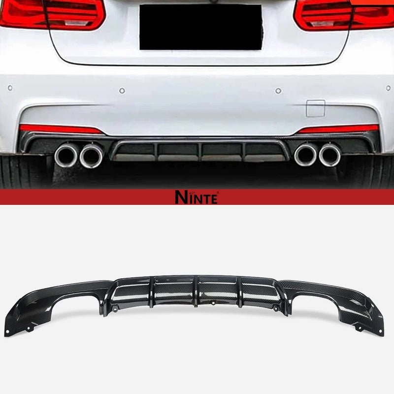 MagicKit Matte Black Rear Diffuser Lip For BMW F30 F31 2012-2018 – M Sport Bumper Only, ABS Plastic