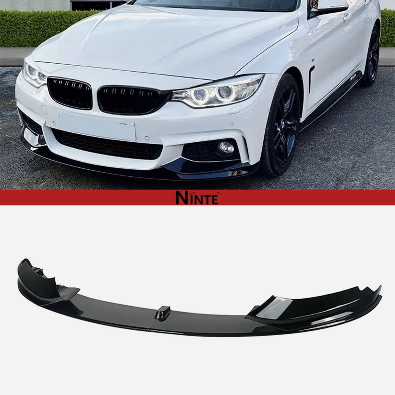 NINTE For 2014 - 2020 BMW F32 F33 F36 4 Series M Sport Front lip ABS Painted 4Pcs Front Bumper Splitter - NINTE
