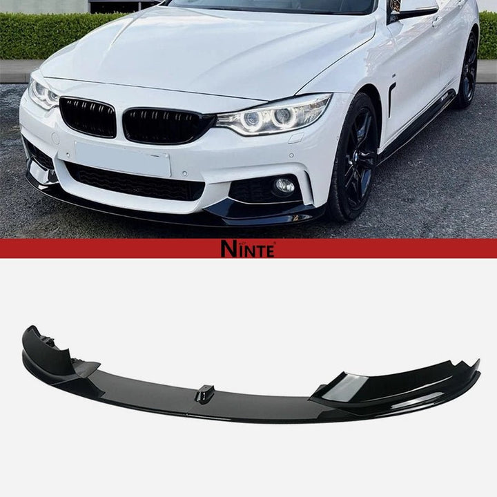 NINTE For 2014 - 2020 BMW F32 F33 F36 4 Series M Sport Front lip ABS Painted 4Pcs Front Bumper Splitter - NINTE